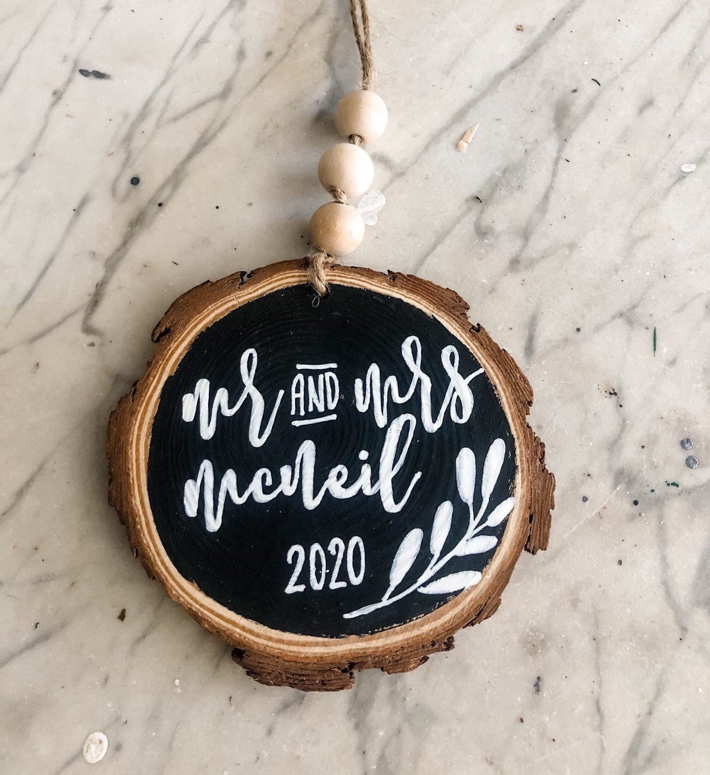 Newlywed Christmas Ornament | Custom Wedding Ornament | First Christmas | Christmas Together | Mr and Mrs