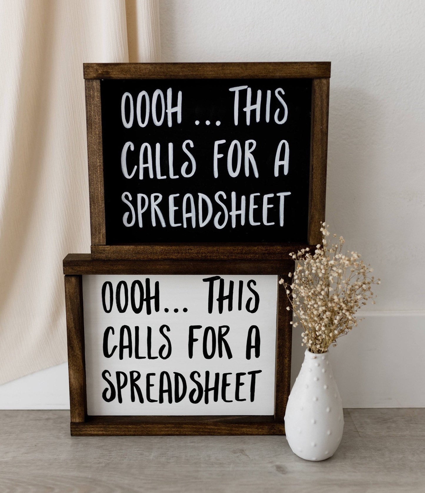 This Calls For A Spreadsheet | Funny Office Decor | Accountant Gift | Excel Spreadsheet | CPA Gift