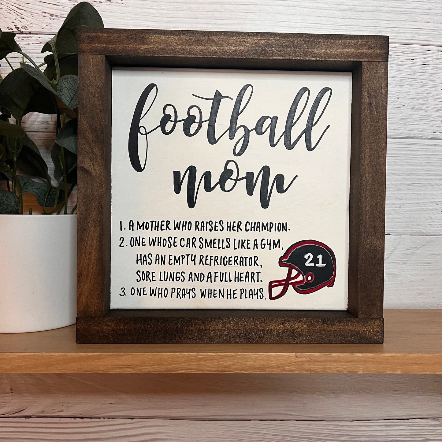 Football Mom Gift | Football Team Mom | Football Mom Sign | Football Home Decor | Football Mom | Friday Night Lights