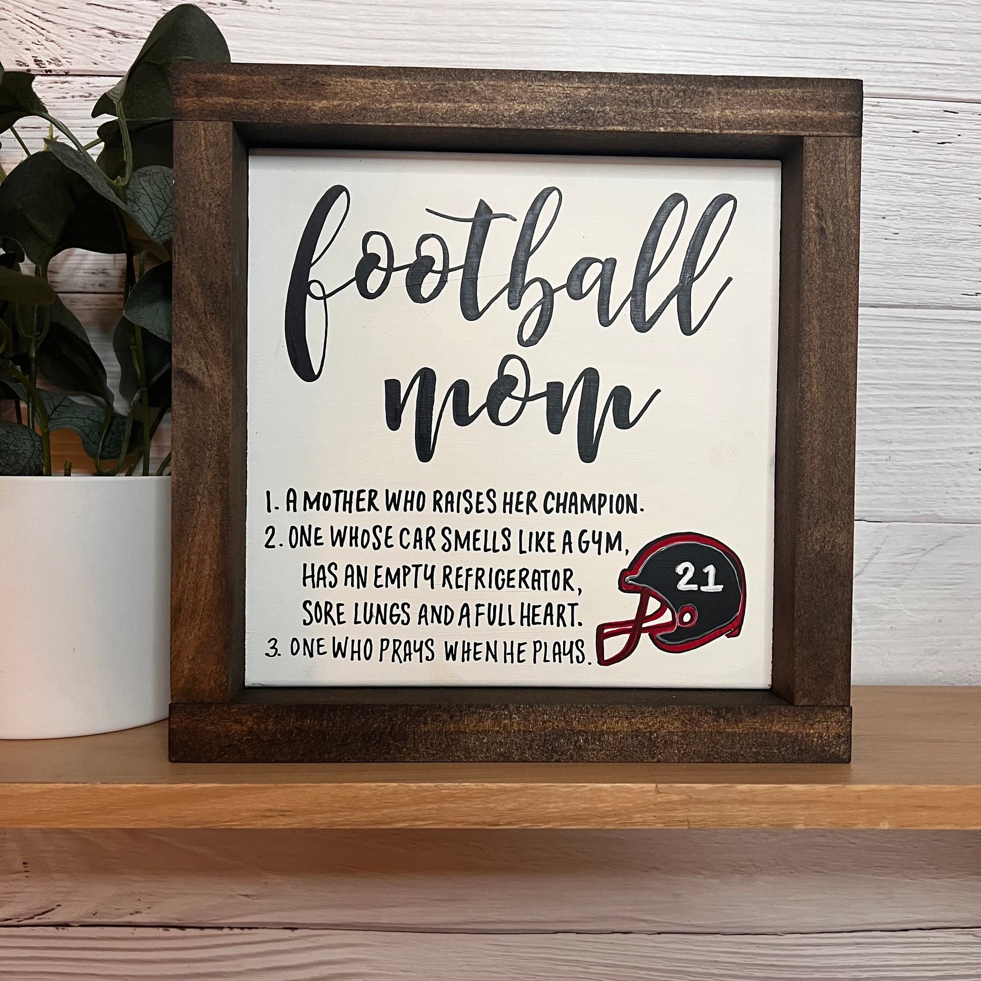 Football Mom Gift | Football Team Mom | Football Mom Sign | Football Home Decor | Football Mom | Friday Night Lights