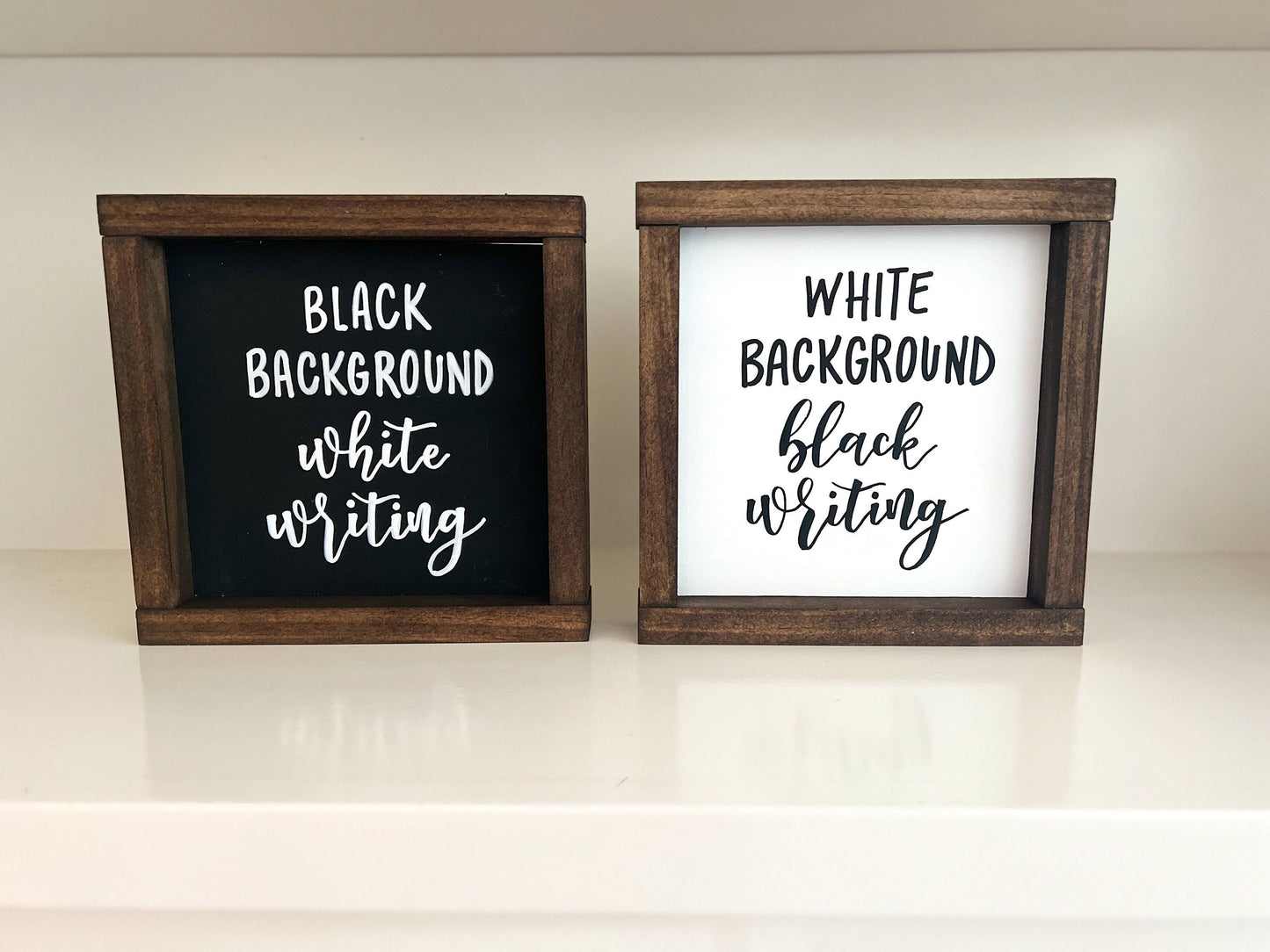hand lettered