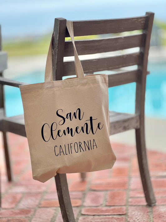 San Clemente Bag | San Clemente Book Bag | Hometown Book Bag | San Clemente Canvas Bag